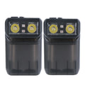 BORUiT LED Keychain Flashlight 180° Magnetic USB-C Rechargeable LED Keychain Flashlight Qst 2pc