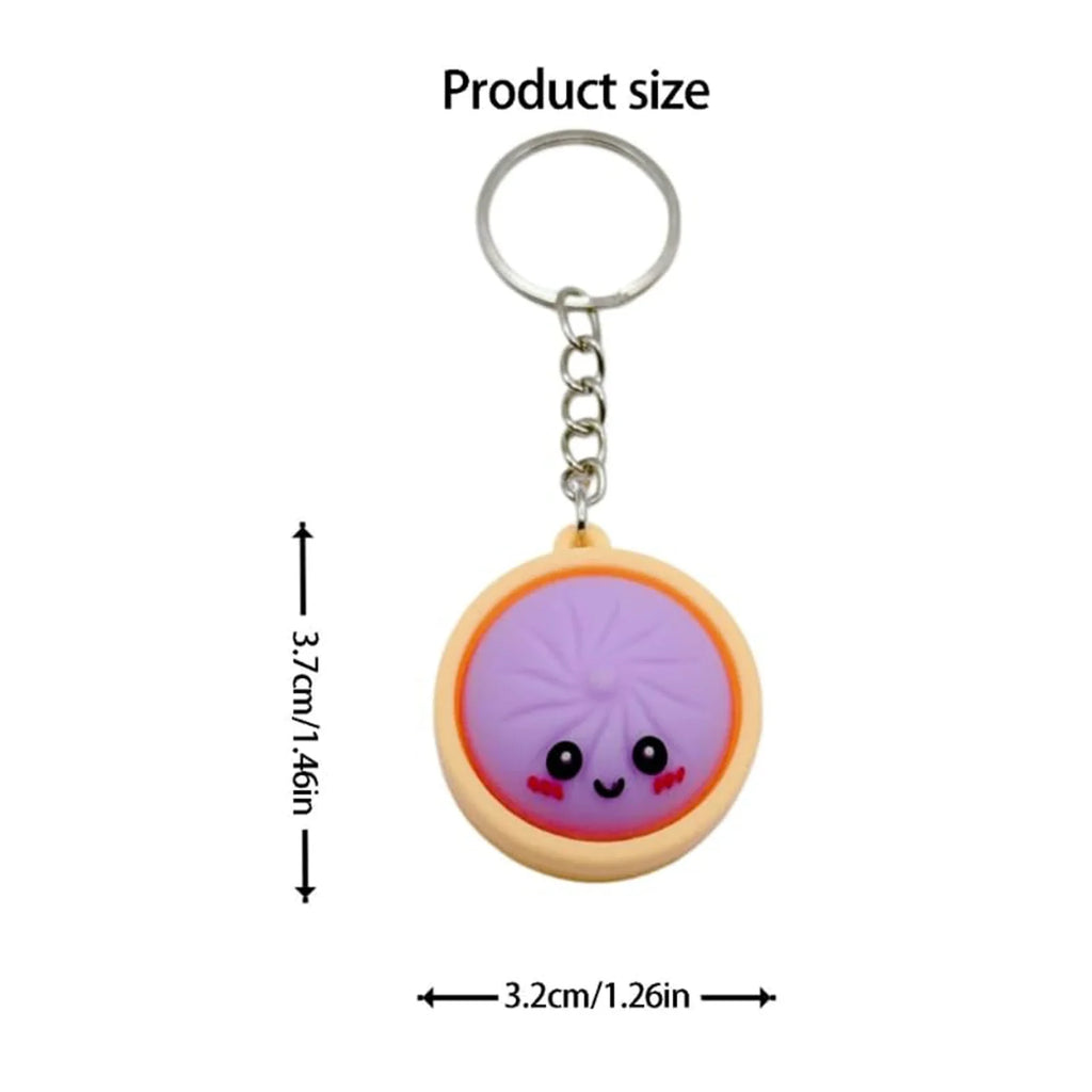 3D Printed Dumpling Keyboard Keychain Fidget Clicker Toy Fidget Keychain Toy Qme