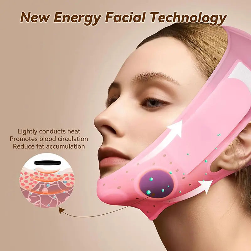3D Graphene Silicone V-Face Lifting Mask – Chin Slimming Strap Face Lifting Mask Qst