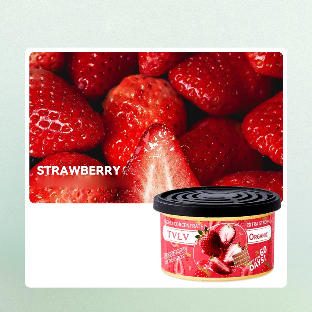 Car Solid Air Freshener – Long-Lasting Fragrance | 7 Scents Car Air Freshener Qme STRAWBERRY