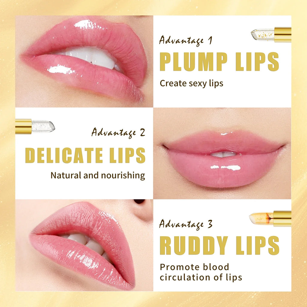 Temperature Color-Changing Flower Lipstick | Waterproof Jelly Lip Balm Jelly Lip Balm Qme