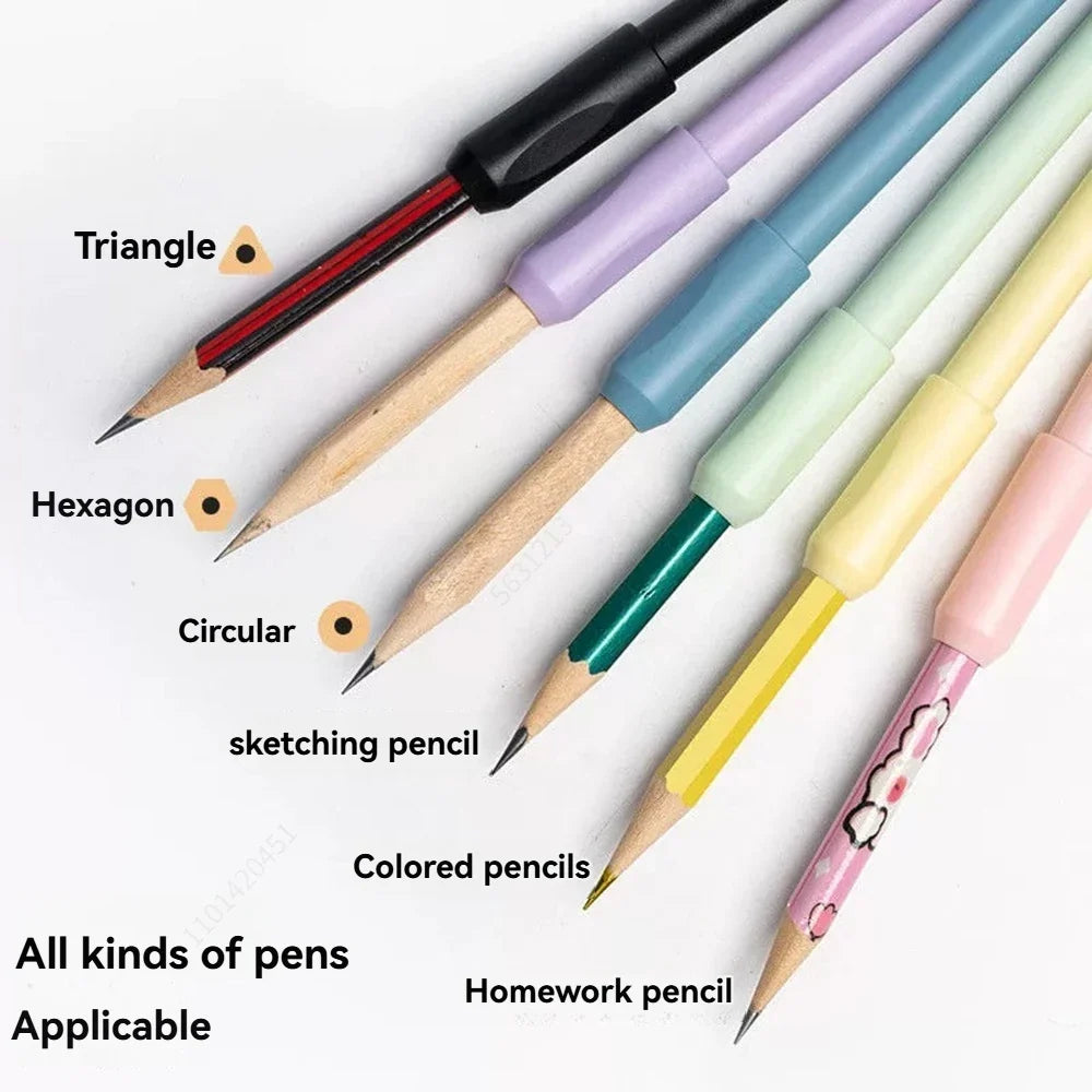 5-Pack Pencil Extender Grip Holder for Art & Sketching Pencil Extender Set Qme