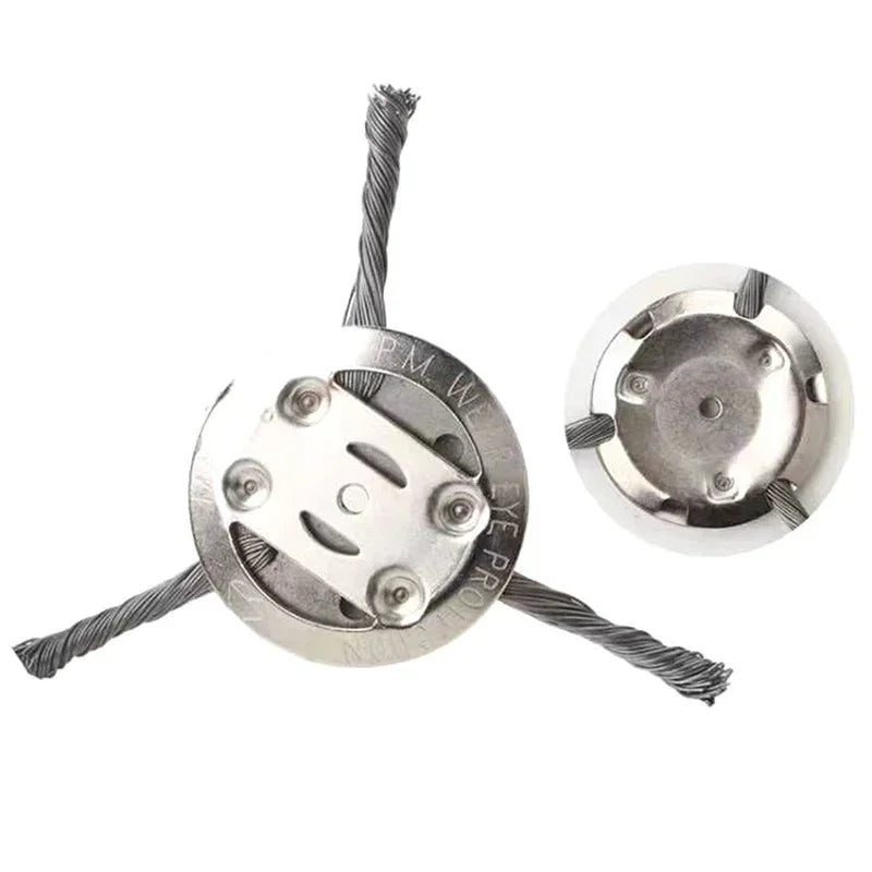 Steel Wire Grass Trimmer Head – 6in Universal Brush Cutter Trimmer Head Qme