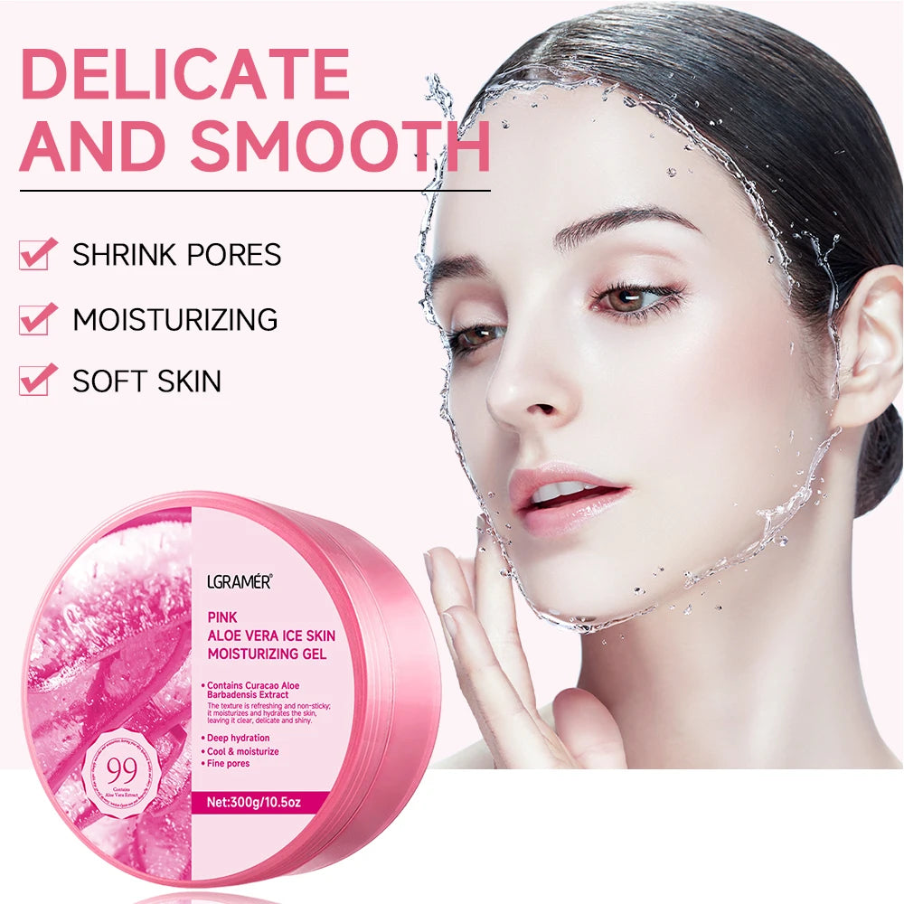 REAROYA Aloe Vera Gel Cream 300g – Moisturizing Sleeping Mask Aloe Vera Gel Cream Qst