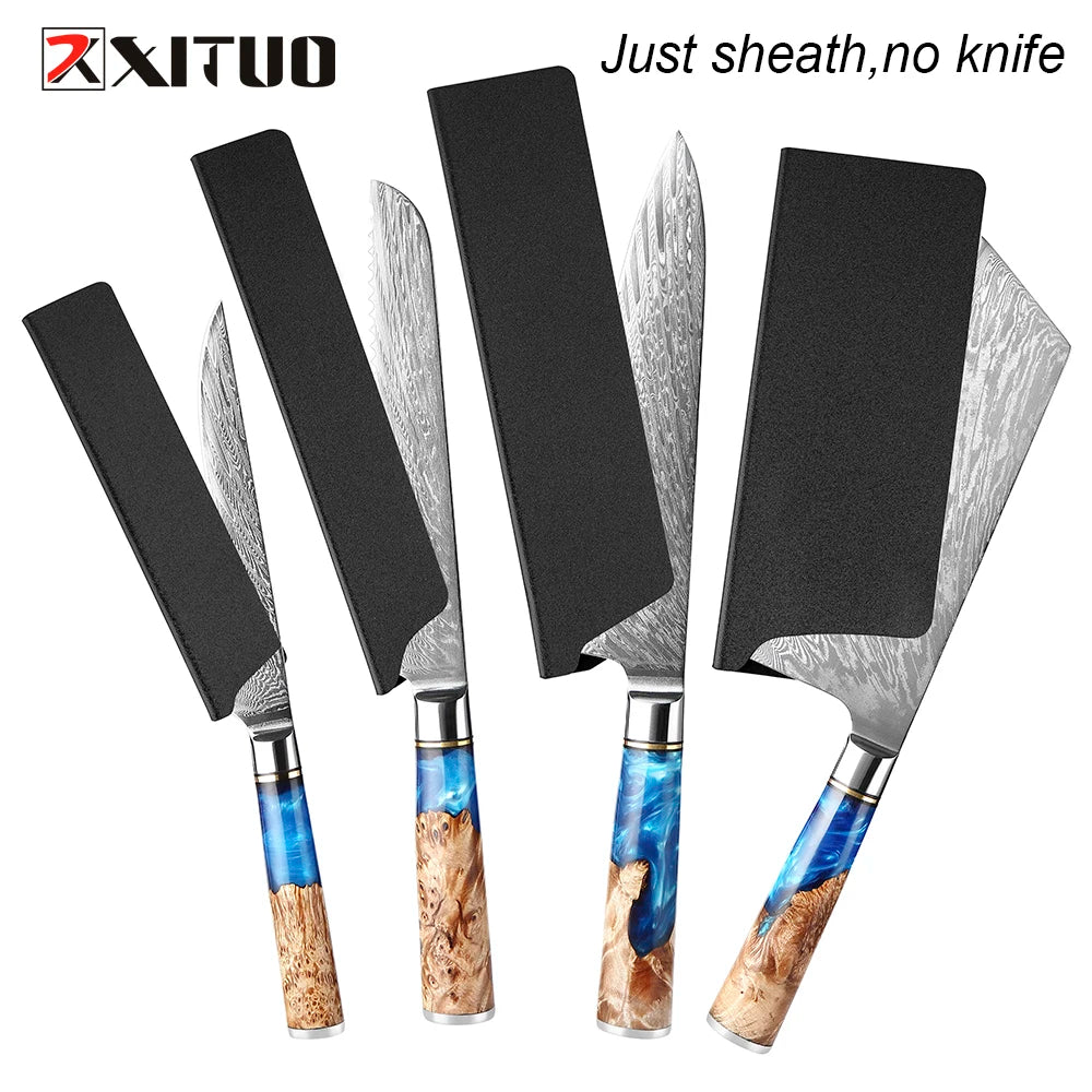 XITUO Knife Sheath ABS Cover 3.5–9.5 Inch Chef Blade Guard Knife Sheath Qst