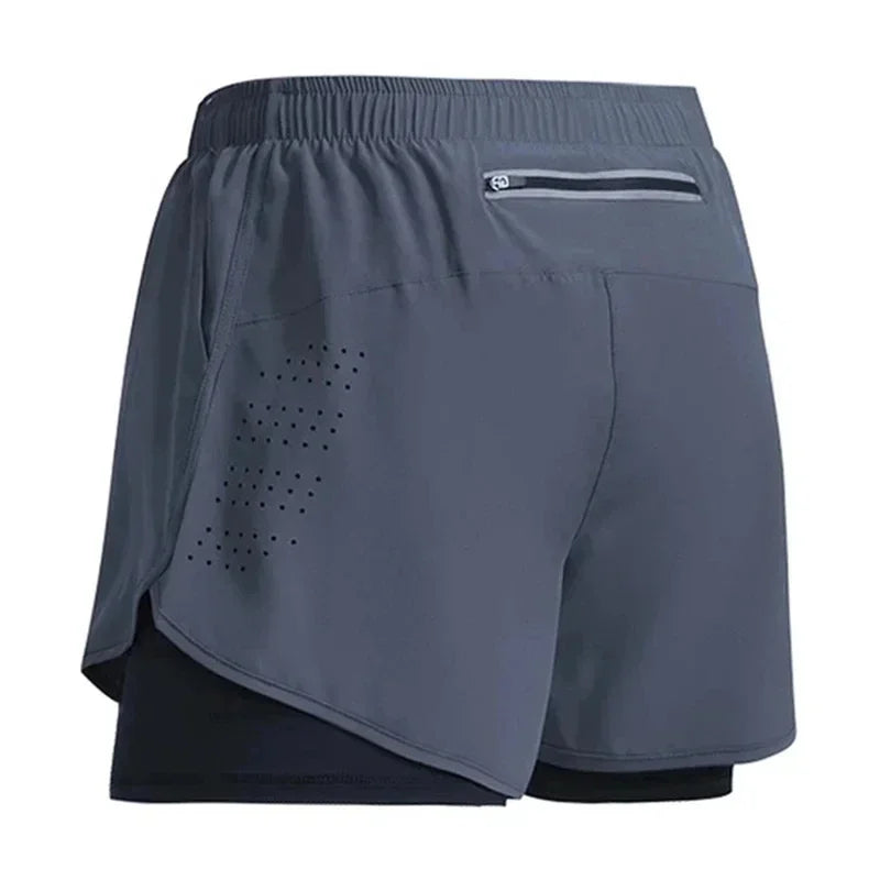 Men's Quick Dry Running Shorts – Gym & Workout Training Men's Athletic Shorts Qme GY 2XL