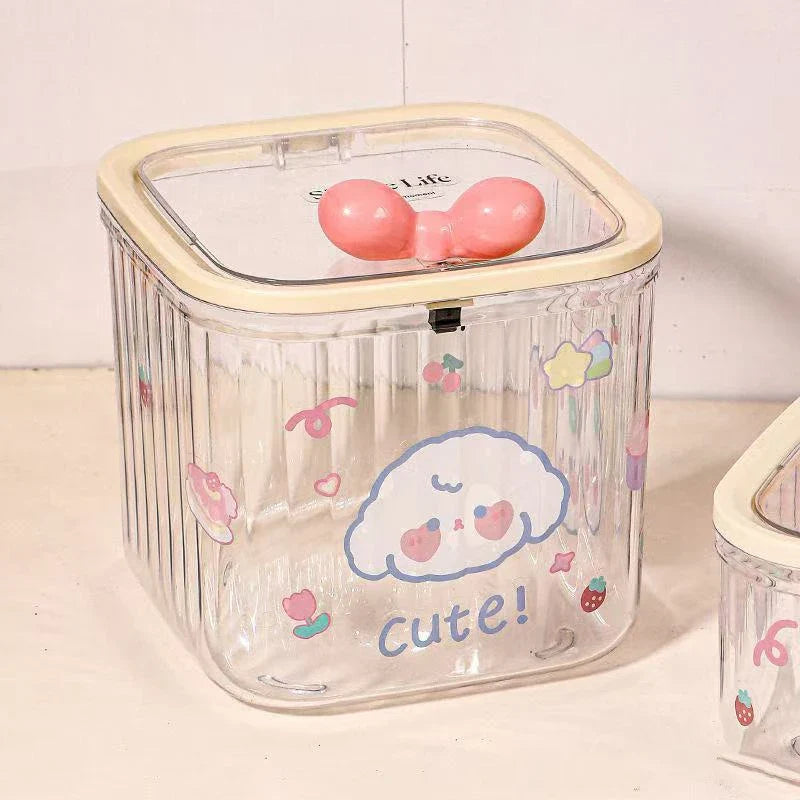 Clear Accessories Organizer Box for Hair Ties & Jewelry Accessories Organizer Box Qme