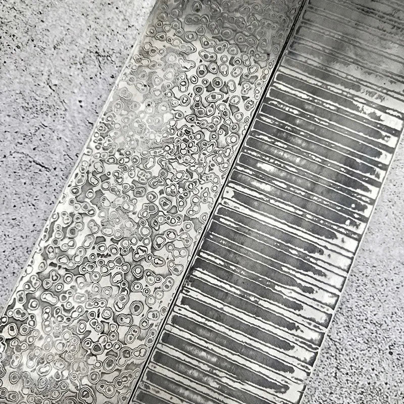 VG10 Damascus Steel Knife Blank Strip 35x5cm DIY Bladesmith Knife Blank Strip Qst