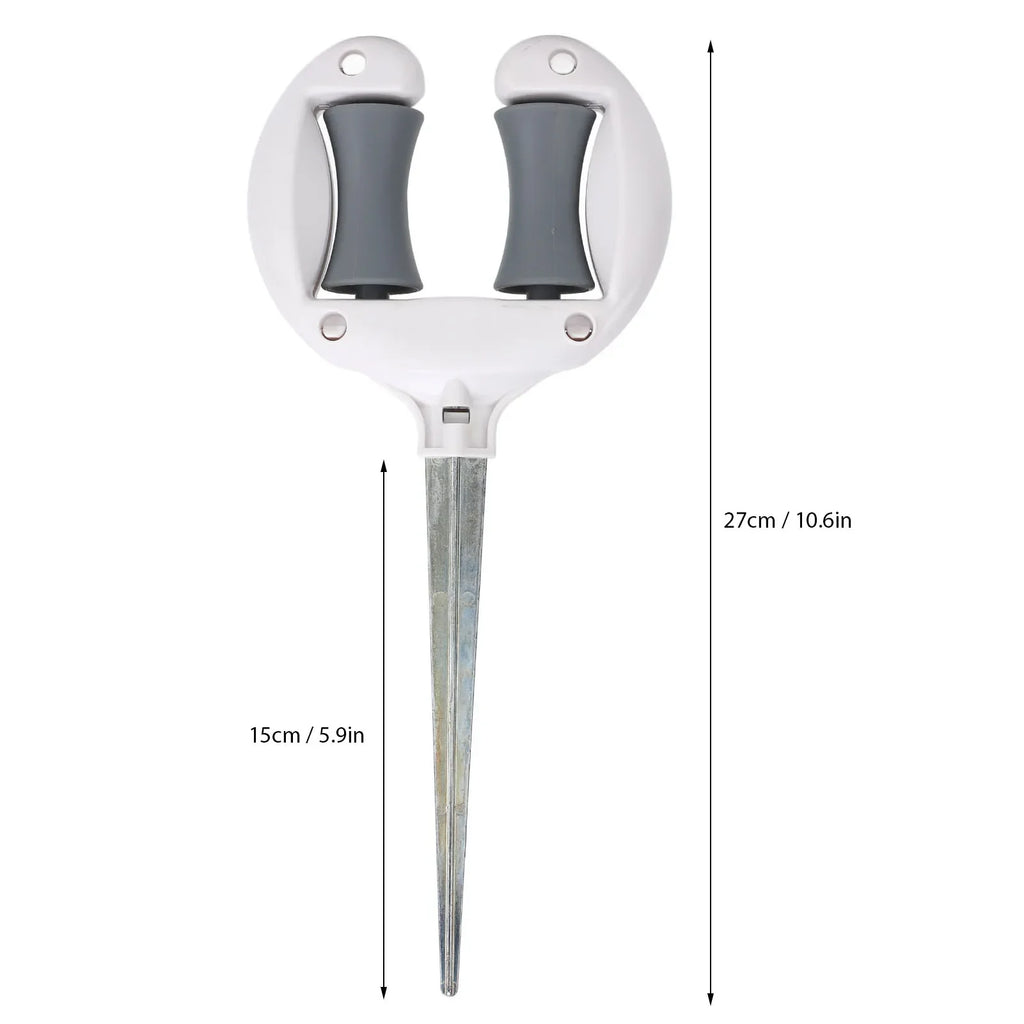Garden Hose Guide Spike Roller – Metal Hose Positioning Stake Hose Guide Stake Qme