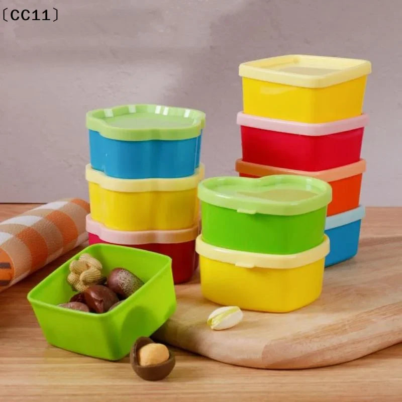 Mini Condiment Bottles Flower Heart Shape – Portable Sauce Jars Condiment Bottles Qme