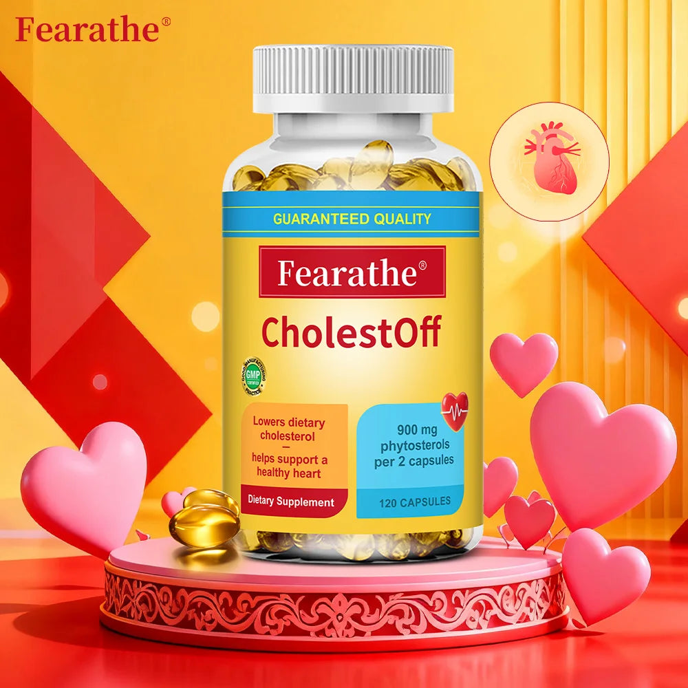 Fearathe Cholesterol Support Supplement – 120 Capsules Cholesterol Supplement Qst