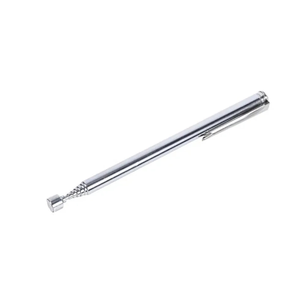 Telescoping Magnetic Pick-Up Tool with Pocket Clip | Grabber Magnetic Pick-Up Tool Qme Silver