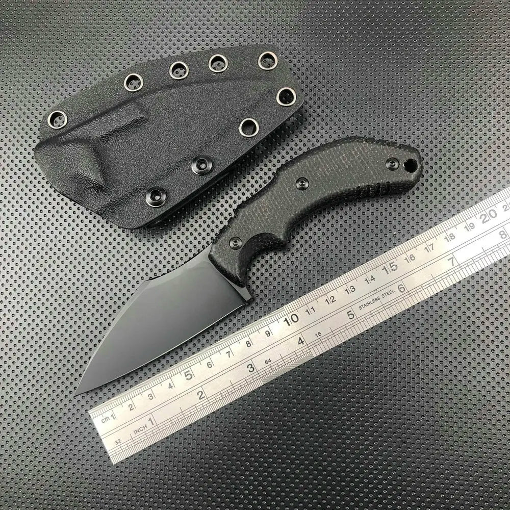 TRSKT M390 Fixed Blade Knife – Micarta Handle & Kydex Sheath Fixed Blade Knife Qst