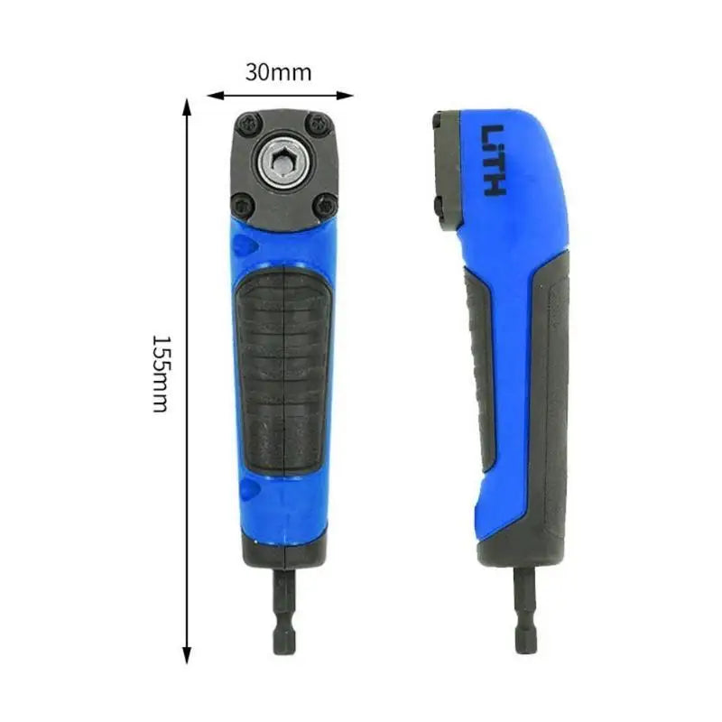 1/4" Hex Right Angle Drill Adapter 90 Degree Socket Holder Drill Adapter Qme