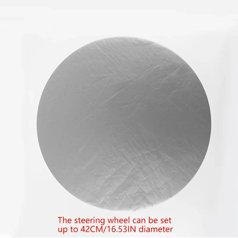 Car Steering Wheel Sun Shade Cover – Silver Coated Cloth Steering Wheel Sun Shade Qme