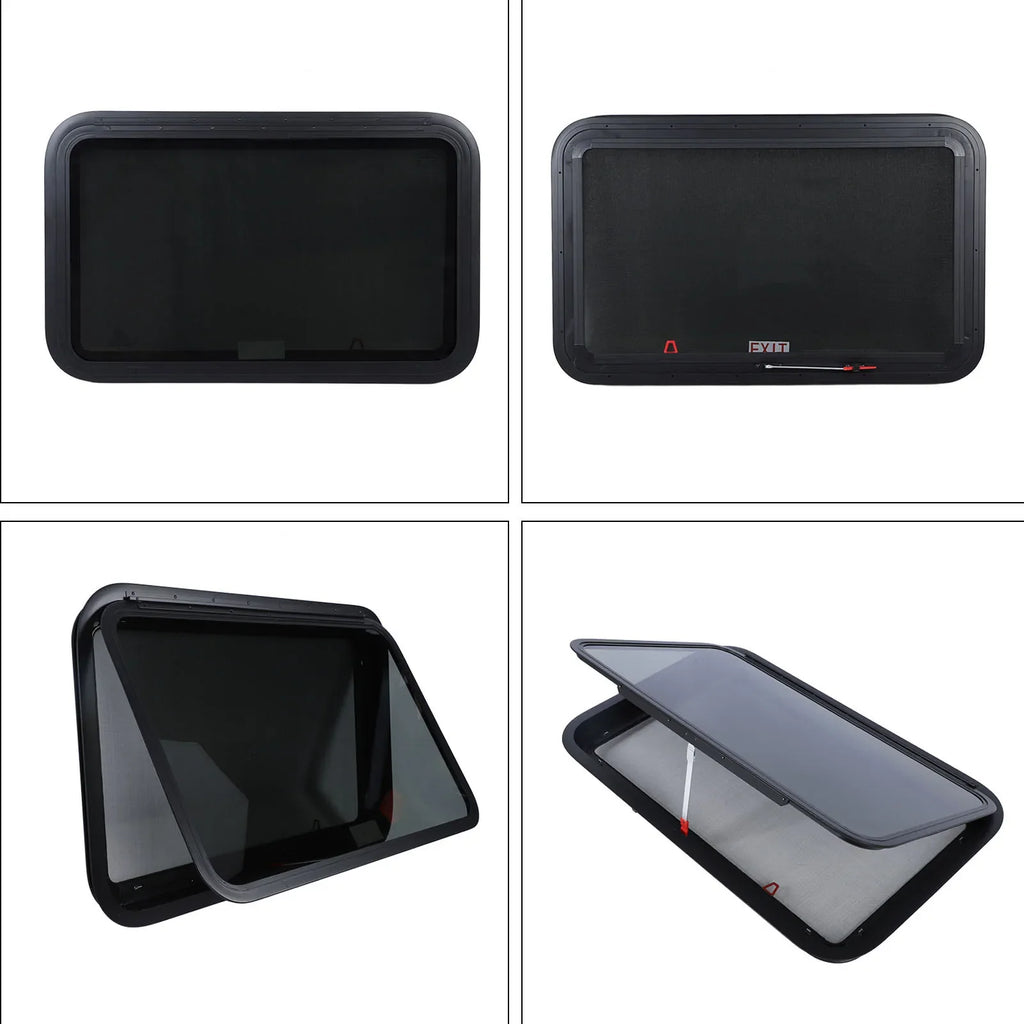 RV Exit Emergency Window 914mm Rust-Proof Aluminum UV Tempered Glass RV Egress Window Qme