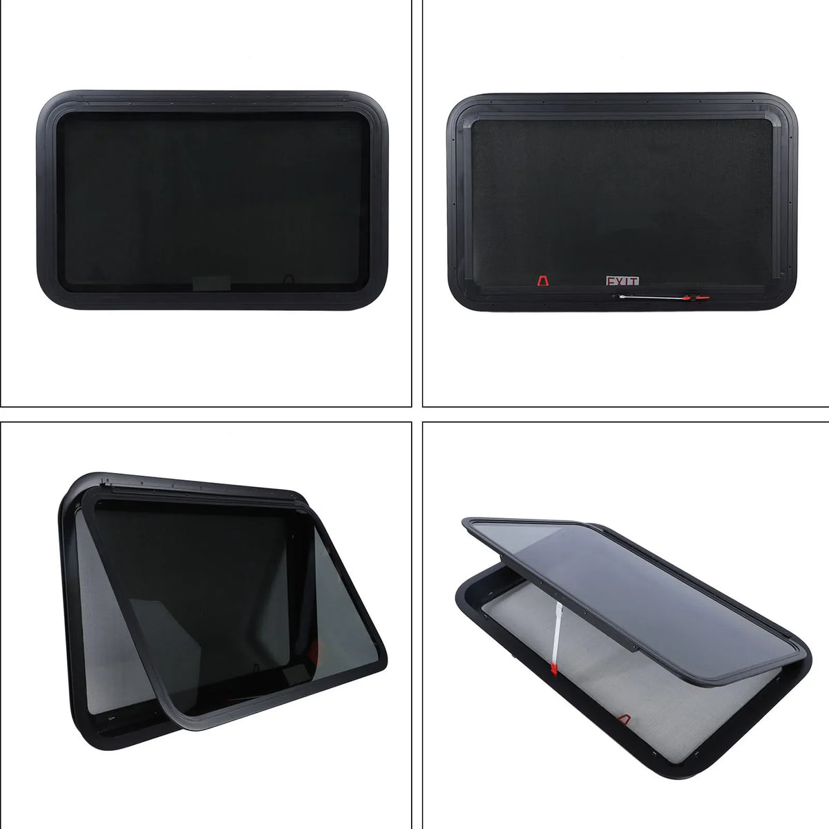 RV Exit Emergency Window 914mm Rust-Proof Aluminum UV Tempered Glass RV Egress Window Qme