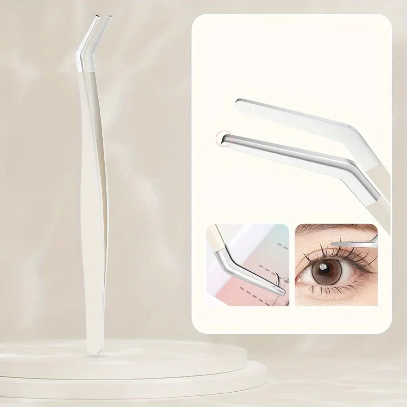 Curved Eyelash Applicator Tweezers – DIY Lash Tool | Qme Eyelash Applicator Tool Qme Long