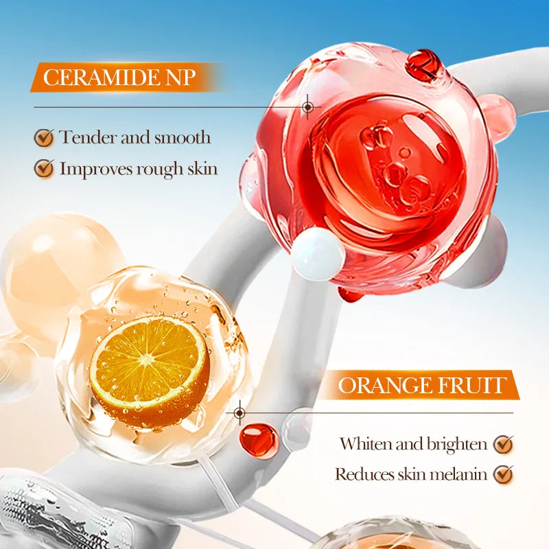 Orange Exfoliating Peeling Gel Face Scrub | Korean Skincare Face Exfoliating Scrub Qst