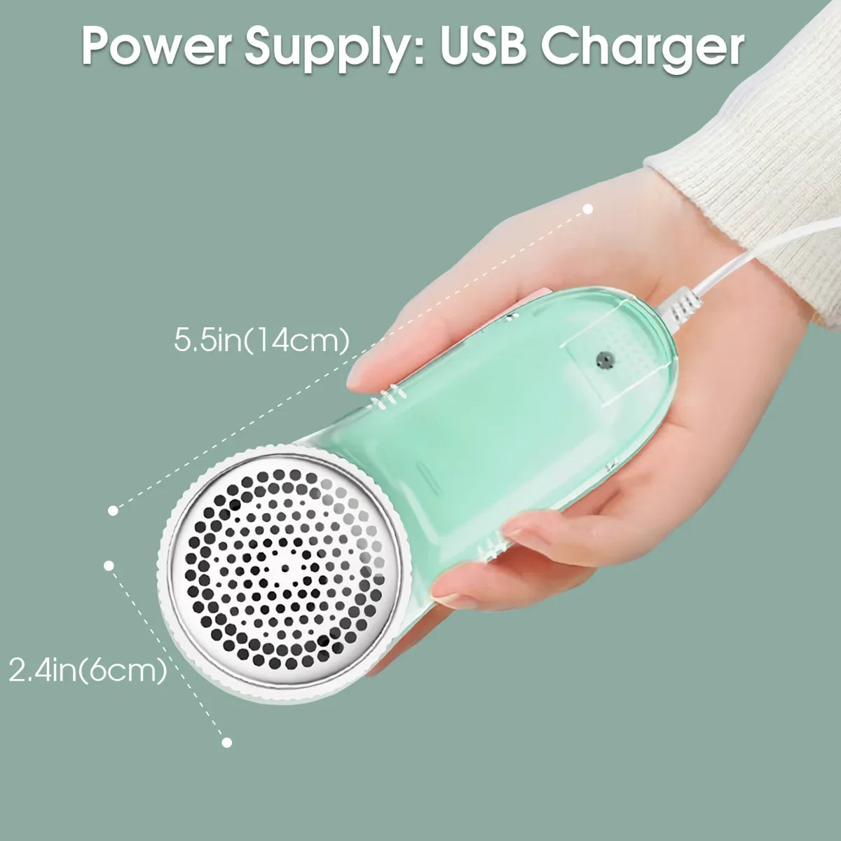 Electric Fabric Shaver & Lint Remover – Portable Fuzz Trimmer Fabric Lint Shaver Qst