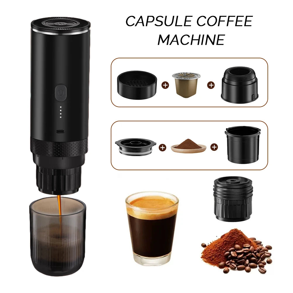 3-in-1 Portable Wireless Capsule Espresso Coffee Maker Espresso Coffee Maker Qst