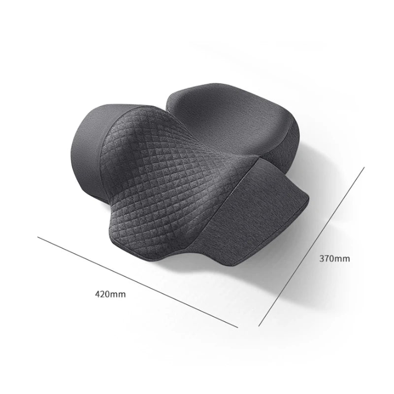 Cervical Neck Massager Pillow – Heat, Vibration & Traction Neck Massage Pillow Qst Gray