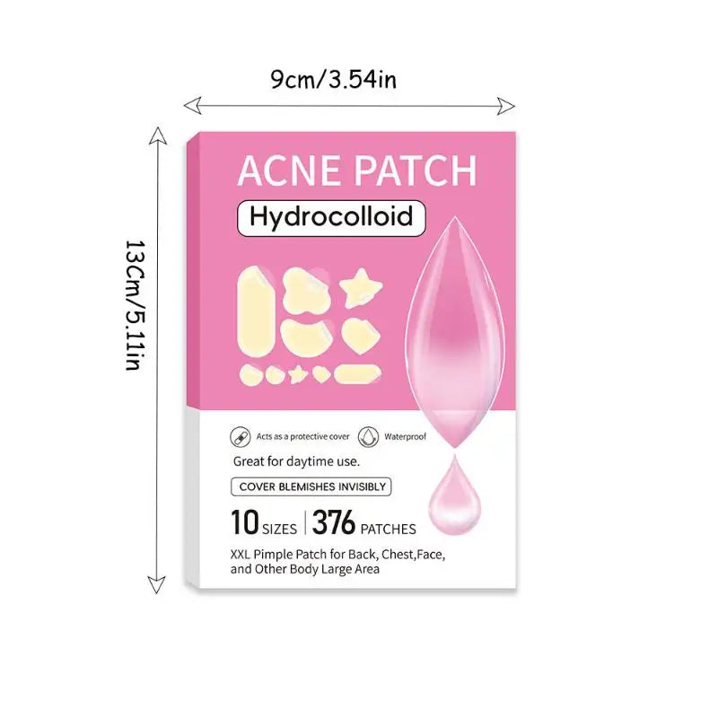 Hydrocolloid Acne Patches – Multi-Shape Invisible Bulk Pack Hydrocolloid Acne Patches Qme