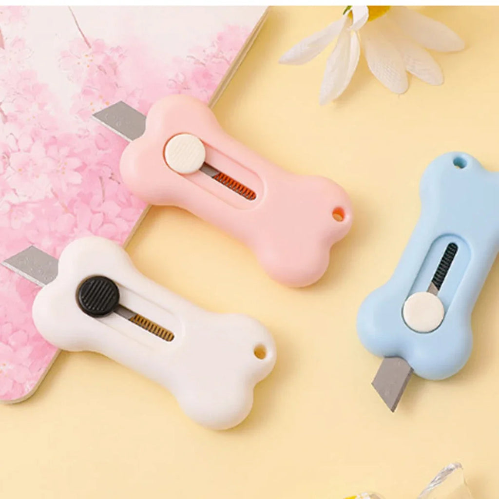Mini Cartoon Bone Letter Opener & Paper Cutter – 8 Colors Letter Opener Knife Qme
