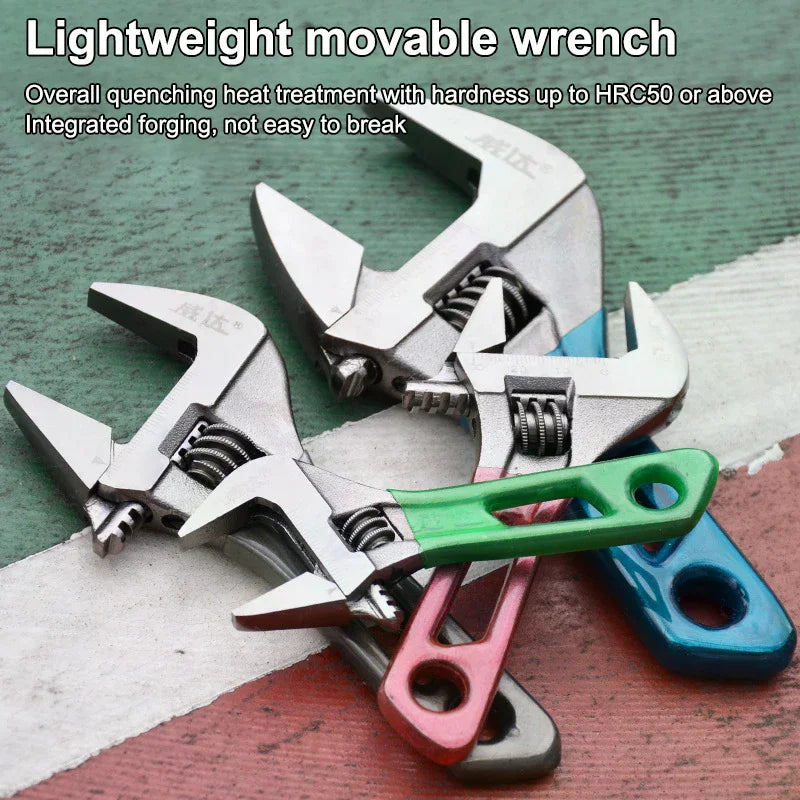 Mini Adjustable Wrench 4 5 6 Inch Short Handle Spanner | Qme Adjustable Wrench Qme