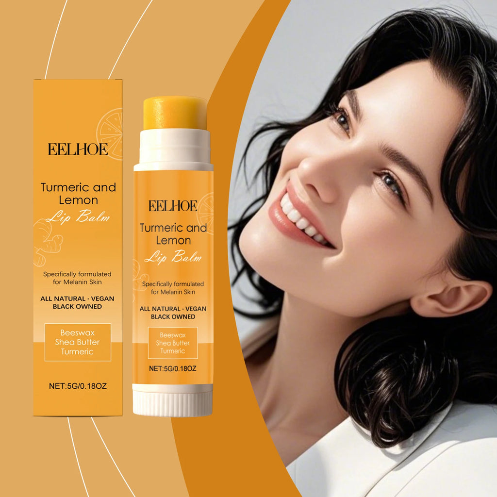 Eelhoe Turmeric Lemon Lip Balm – Moisturizing & Softening Lip Balm Qst