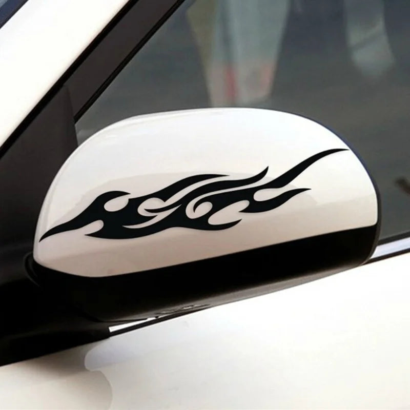 Flame Car Decals for Bumpers, Hoods & Mirrors – 6 Colors Automotive Decals Qme