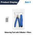 3D Printing Deburring Tool Kit – Knife, Pliers & Blades | PLA PETG 3D Printing Tool Kit Qme Set 1 No plug