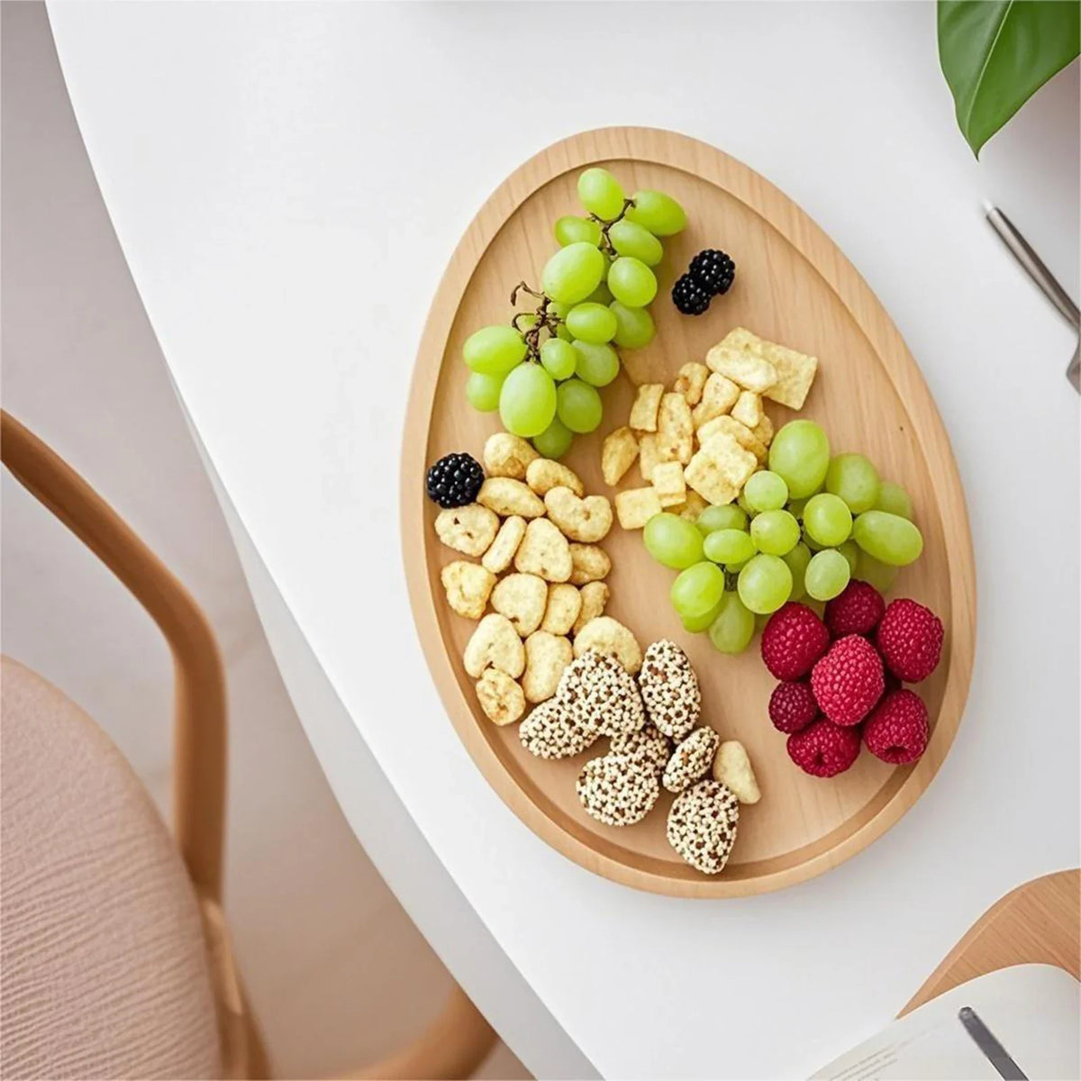 Wooden Easter Egg Bunny Serving Platter | Rustic Decor Tray Decorative Serving Tray Qme
