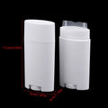 Refillable Twist-Up Deodorant Containers DIY 2 Pack | 75g PP DIY Deodorant Container Qme White