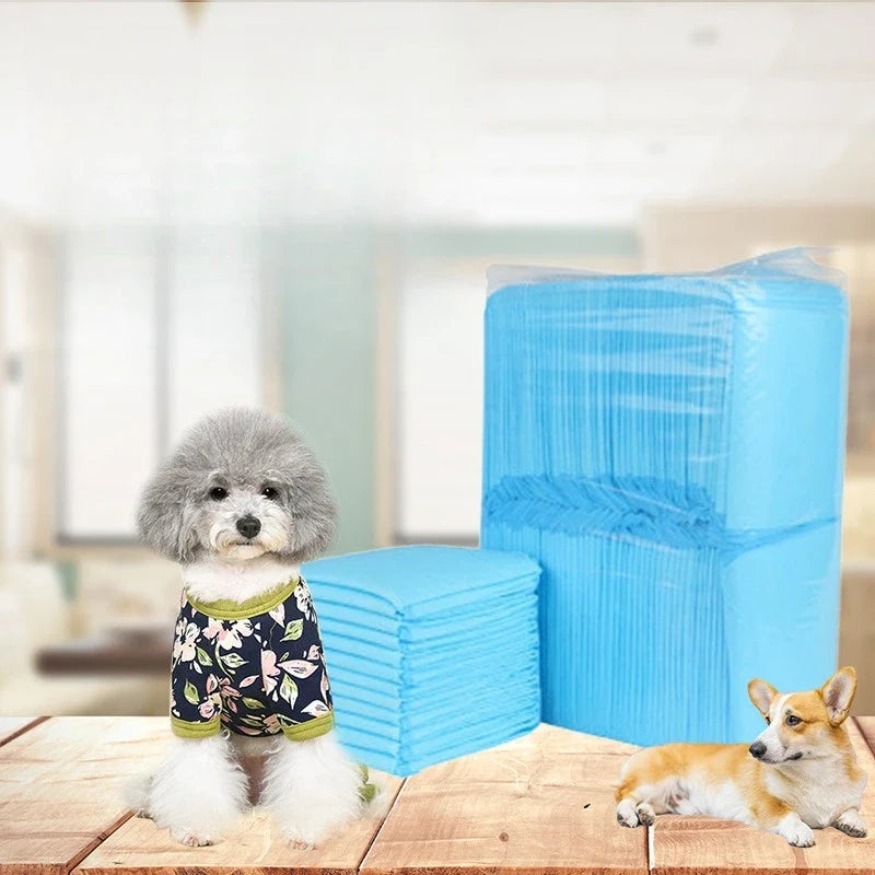 Disposable Puppy Training Pee Pads – Absorbent Dog Diapers Dog Training Pads Qme M 50 pcs 45-60CM