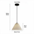 Nordic Origami Pleated Pendant Light E27 Ceiling Lampshade Pendant Ceiling Light Qme black