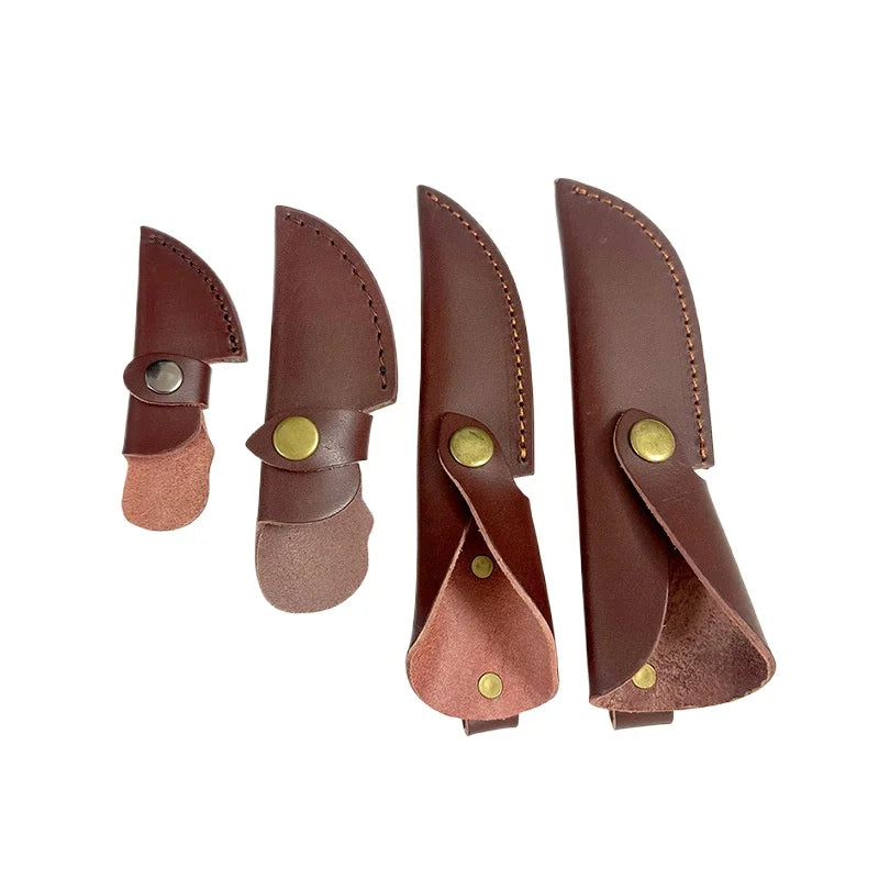 Handmade Cowhide Leather Knife Sheath – Fixed Blade Holster Leather Knife Sheath Qst