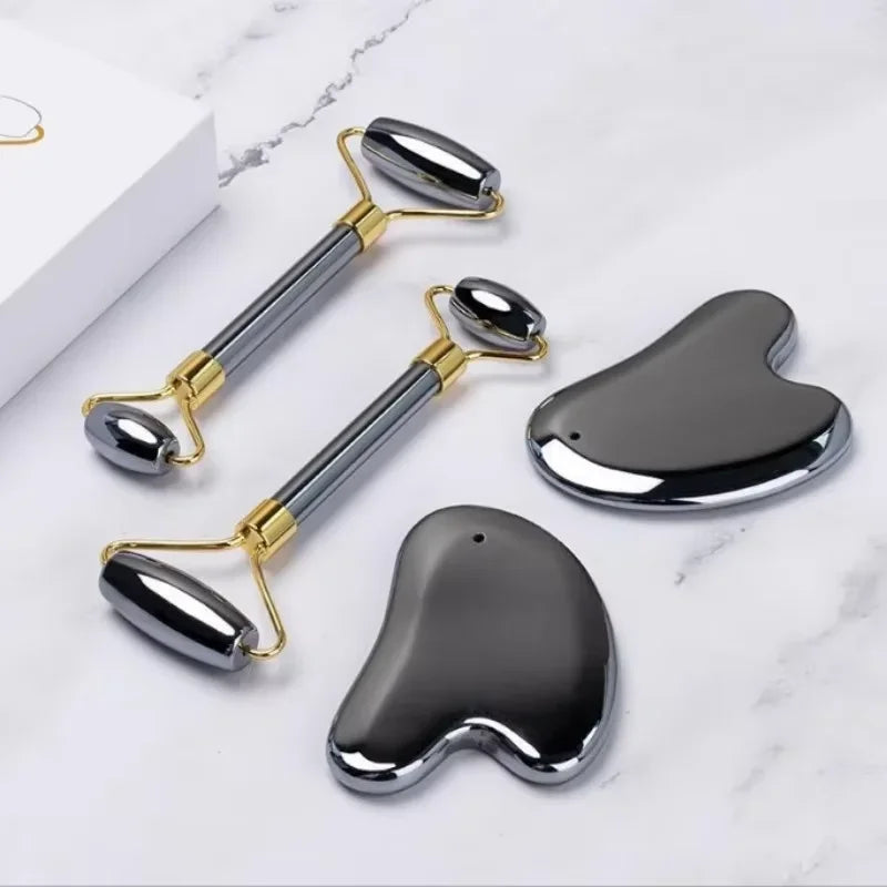 Terahertz Stone Gua Sha Roller – Face & Meridian Massager Gua Sha Massage Tool Qst