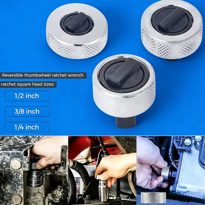 Ratchet Socket Adapter Set – 1/4" 3/8" 1/2" Drive CR-V Steel Socket Adapter Set Qst