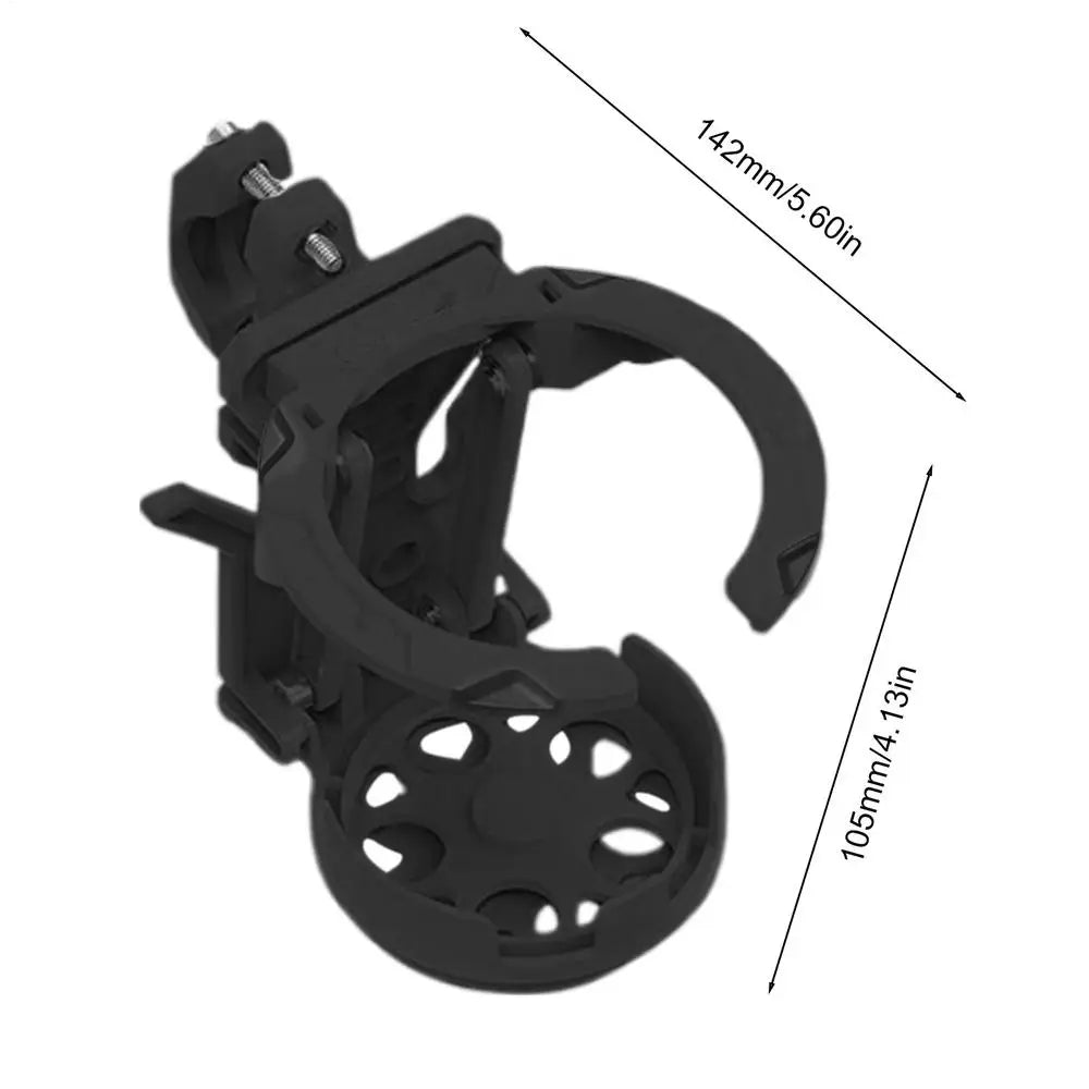 Foldable Bike Cup Holder – Bicycle & Motorcycle Drink Mount Bike Cup Holder Qme Black