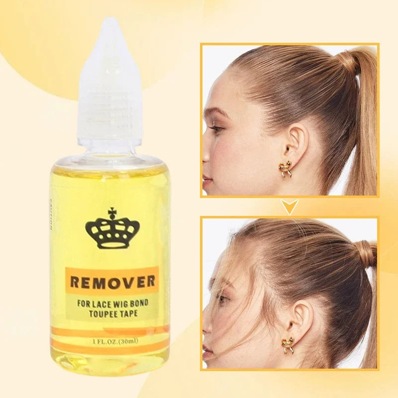 Fast-Acting Hair Extension & Wig Glue Remover | Tape Release Hair Extension Remover Qme
