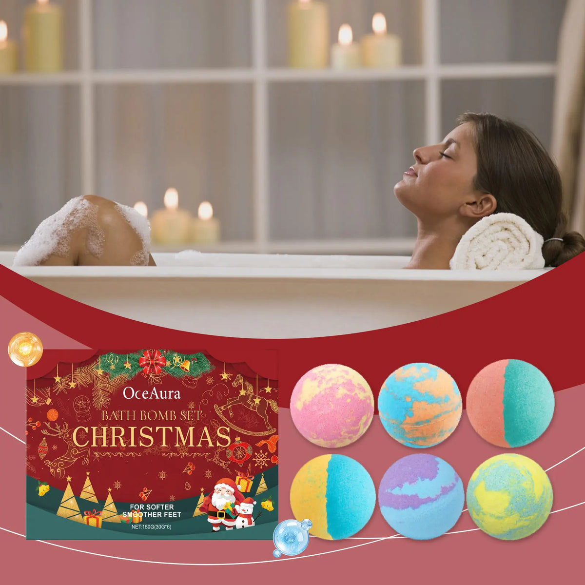 Kids Surprise Bath Bombs Set | Fizzy Bubble Balls 6 & 12 Pack Kids Bath Bomb Set Qme