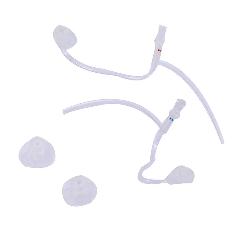 Hearing Aid Replacement Tube Left & Right Ear – 2Pcs Clear PVC Hearing Aid Accessory Qme