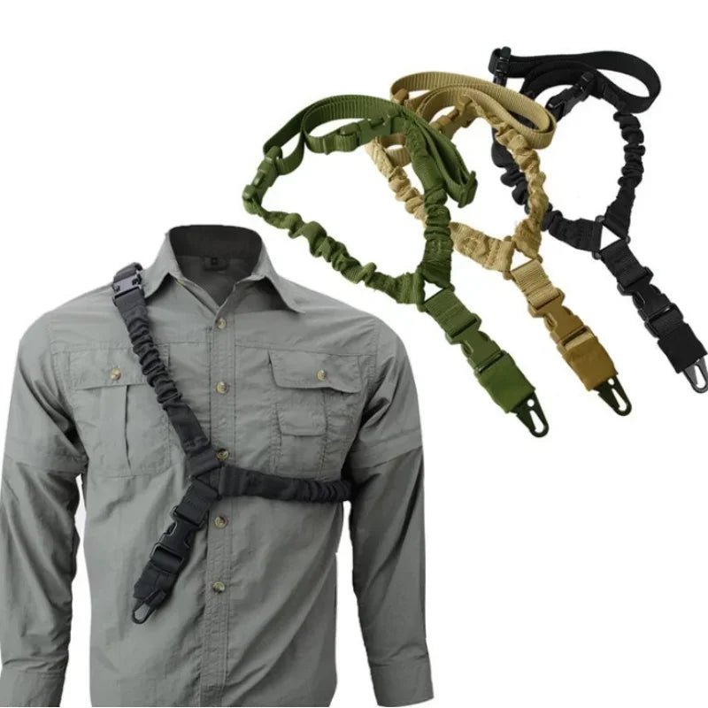 Single Point Gun Sling – Tactical Waterproof Rifle Strap Tactical Gun Sling Qme