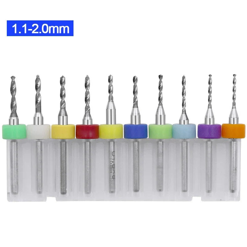 Tungsten Carbide PCB Drill Bits | Multi-Size CNC Micro Set PCB Micro Drill Bits Qme A1