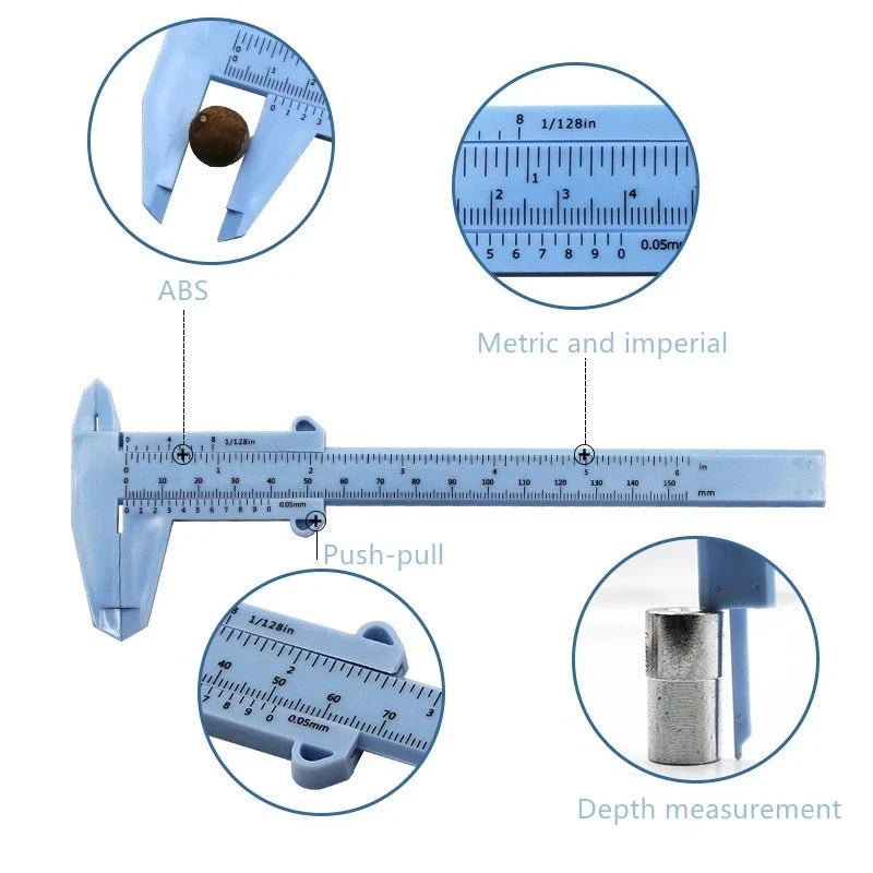 Eyebrow Measuring Caliper Ruler – Tattoo & Makeup Tool Makeup Measuring Tool Qme