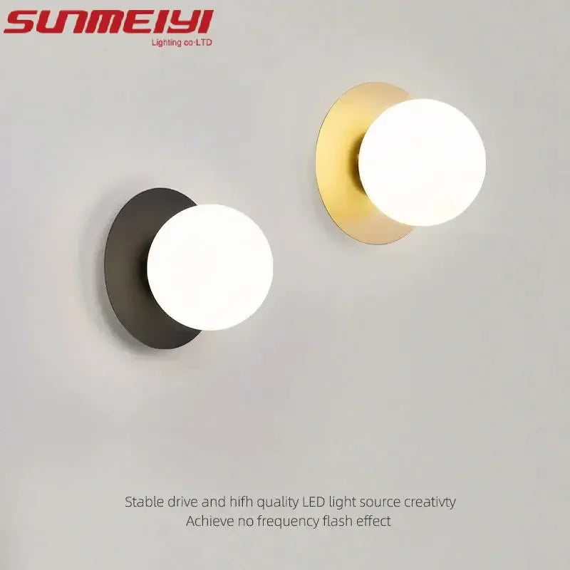 Modern Minimalist Nordic Bedside Wall Lamp | 4 Colors Wall Sconce Lamp Qme