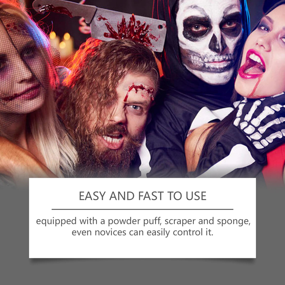 Halloween SFX Makeup Kit – Wound Scar Wax & Body Paint SFX Makeup Kit Qst