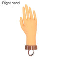 Nail Practice Mannequin Hand with Desktop Bracket | Qme Nail Practice Hand Qme Right hand
