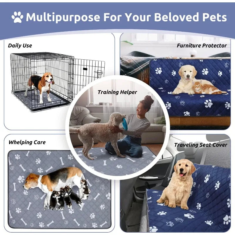 Reusable Dog Training Pee Pad Mat – Washable & Waterproof Dog Training Mat Qme